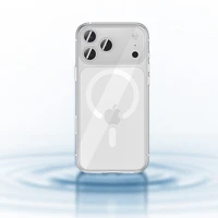 Benks magnetinis Crystal dėklas Iphone 17 telefonui skaidrus (su kameros valdymo mygtuku)