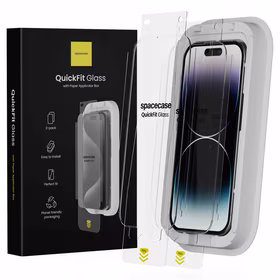 Spacecase Grūdintas stiklas QuickFit Glass iPhone 14 Pro