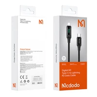 Kabelis "Mcdodo CA-1030" USB-C į "Lightning", 36 W, 1,2 m (juodas)