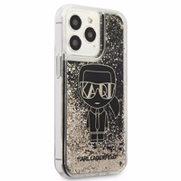 Karl Lagerfeld Liquid Glitter Gatsby dėklas telefonui iPhone 13 Pro / iPhone 13 - juodas