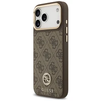 Guess 4G Strass Logo magnetinis dėklas telefonui iPhone 17 Pro Max - rudas