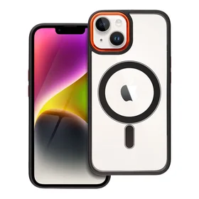 COLOR EDGE MAG COVER dėklas telefonui suderinamas su Magnetiniu IPHONE 14 juoda auksinė