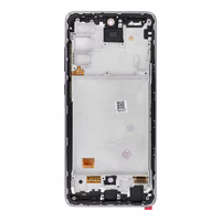 LCD ekranas SAMSUNG A72 A725 HARD OLED su rėmu