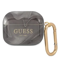 Guess GUA3UNMK AirPods 3 dėklas juodas/juodas Marble Collection
