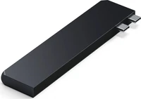 Adapter HUB 7in1 2 x USB C Satechi Pro HUB Slim ST-HUCPHSD for MacBook midnight