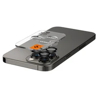 Spigen Glas.tR EZ Fit Optik Kameros apsauginis stiklas iPhone 14 Pro / Pro Max / 15 Pro / Pro Max / 16 Pro / Pro Max / 17 Pro / 17 Pro Max - juodas 2 vnt