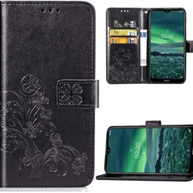 Dėklas Flower Book Samsung A556 A55 5G juodas