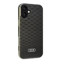 Audi IML Siuvinėjimo raštas Magnetinis iPhone 16 Plus 6.7" juodas/juodas kietas dėklas AU-IMLMIP16M-Q5/D3-BK
