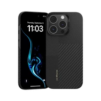 Benks Montage Magnetinis Armor Air Kevlar dėklas PC rėmas 600D+1500D (MB65) Iphone 16 Pro juodas