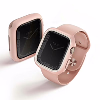 Uniq Moduo dėklas Apple Watch 4/5/6/7/8/SE/SE2 44/45mm - rožinė ir balta