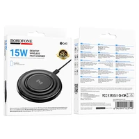 Borofone belaidis indukcinis įkroviklis BQ40 Crown 15W juodas