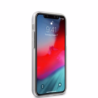 Guess GUHCP12SPCUCTLBK iPhone 12 mini 5.4" juodas kietas dėklas Triangle kolekcija