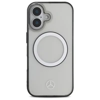 Mercedes su atspausdintu logotipu Magnetinis dėklas iPhone 16 telefonui - skaidrus