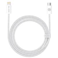 Blavec Cable Candy braided - Type C to Lightning - PD 20W 2,4A 2 metres Apple CarPlay (CCA-CL24W20) white