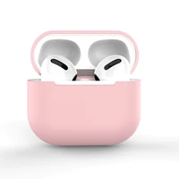 AirPods Pro dėklas silikoninis minkštas ausinėms rožinis (C)
