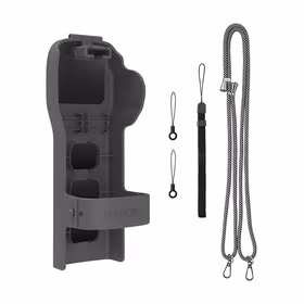 "Sunnylife" apsauginis dėklas su dirželiu ir dirželiu "Osmo Pocket 3" (pilkas)