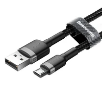 Baseus Cafule Micro USB kabelis 1.5A 2m (pilkas + juodas)