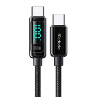 "Mcdodo CA-8820" 100W USB-C į USB-C kabelis, 1,2 m (juodas)