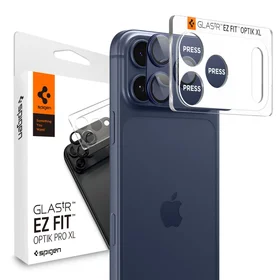 Spigen Optik Pro XL kameros objektyvo stiklas iPhone 17 Pro Max - Tamsiai melynas