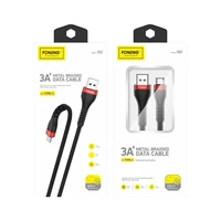 Foneng Kabelis X82 - USB į Type-C - 3A 1 m juodas