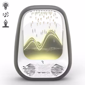 Belaidis miego ir poilsio garsiakalbis Reach Relaxing Rain pilkas