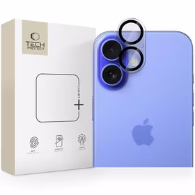 Tech-Protect Cam Fit+ kameros dangtelis iPhone 16 / 16 Plus - skaidrus