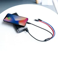 Baseus 3in1 Kabelis USB-C / Lightning / Micro 3,5A 0,3 m (juodas)