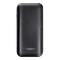 VEGER Išorinė baterija 10000 mAh PD QC3.0 3A 20W S10 (W1135) juoda