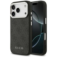Guess 4G Classic Logo Magnetinis dėklas telefonui iPhone 17 Pro - juodas