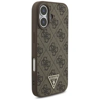 Guess 4G Strap Triangle Logo Magnetinis dėklas telefonui iPhone 17 - ruda