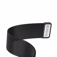 Crong Milano Steel - Stainless Steel dirželis Apple Watch 44/45/46/49 mm (juodas)