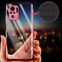Clear Color Case Gel TPU elektroplokštės rėmo dangtelis Xiaomi Redmi Note 10 5G / Poco M3 Pro mėlynas