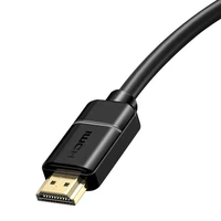 Baseus 2x HDMI 2.0 4K 60Hz Kabelis, 3D, HDR, 18Gbps, 5m juodas