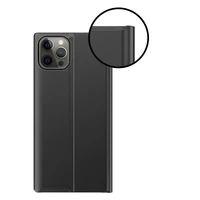 Sleep Case knygos tipo dėklas su išmaniu langu iPhone 13 Pro Max mėlynas