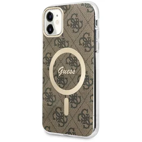 Guess GUHMN61H4STW iPhone 11 6.1" rudas/rudas kietas dėklas 4G MagSafe