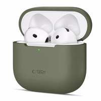 Tech-Protect silikoninis dėklas Apple AirPods 4 ausinėms - alyvinis