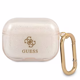 Guess GUAPUCG4GD AirPods Pro dėklas auksinis/auksinis Glitter kolekcija