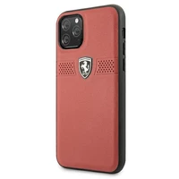 Ferrari FEOBAHCN58RE iPhone 11 Pro 5.8" raudonas/raudonas kietas dėklas Off Track Leather