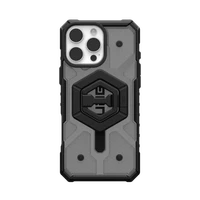 UAG Pathfinder skaidrus Magnetinis rinkinys su Magnetiniu žiediniu stovu iPhone 16 Pro Max - juodas
