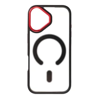 COLOR EDGE MAG COVER dėklas telefonui suderinamas su Magnetiniu IPHONE 17 juoda raudona