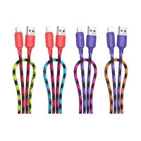 Kabelis USB A į Lightning Hoco 2,4A 1 m X116 gradientinė raudona