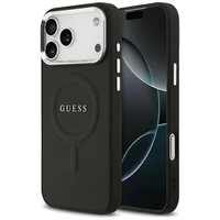 Guess Classic Logo Magnetinis dėklas telefonui iPhone 17 Pro Max - juodas