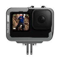 TELESIN aliuminis rėmelis GoPro Hero 12/11/10/9 su vertikaliu adapteriu