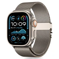 Tech-Protect Milano apyrankė Apple Watch 6 / 7 / 8 / 9 / 10 / SE / Ultra 1 / 2 (44 / 45 / 46 / 49 MM) - titano