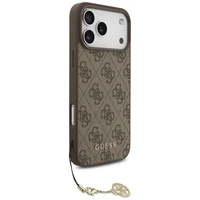 Guess 4G Charms Collection MagSafe dėklas telefonui iPhone 17 Pro Max - rudas