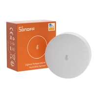 ZigBee Sonoff SNZB-02P išmanusis temperatūros ir drėgmės jutiklis (apvalus)