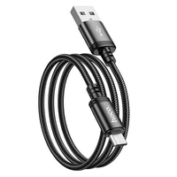 Kabelis USB A į Micro USB Hoco 2,4A 1 m X89 juodas