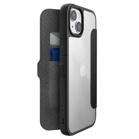 Raptic X-Doria Urban Folio dėklas iPhone 14 Plus atveriamas juoda danga