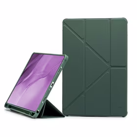Dėklas Reach Origami Samsung X210/X215/X216 Tab A9 Plus 11.0/X230/X235/X236 Tab A11 Plus 11.0 tamsiai žalias