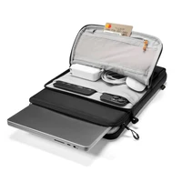 Tech-Protect Defender VR krepšys nešiojamam kompiuteriui 15–16" - juodas